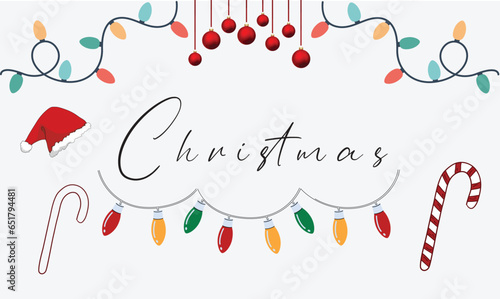 Christmas event vector icon logo
