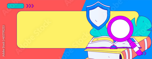 Protect intellectual property flat vector concept operation hand drawn illustration
