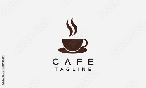 Caf   restaurant vector logo icon design