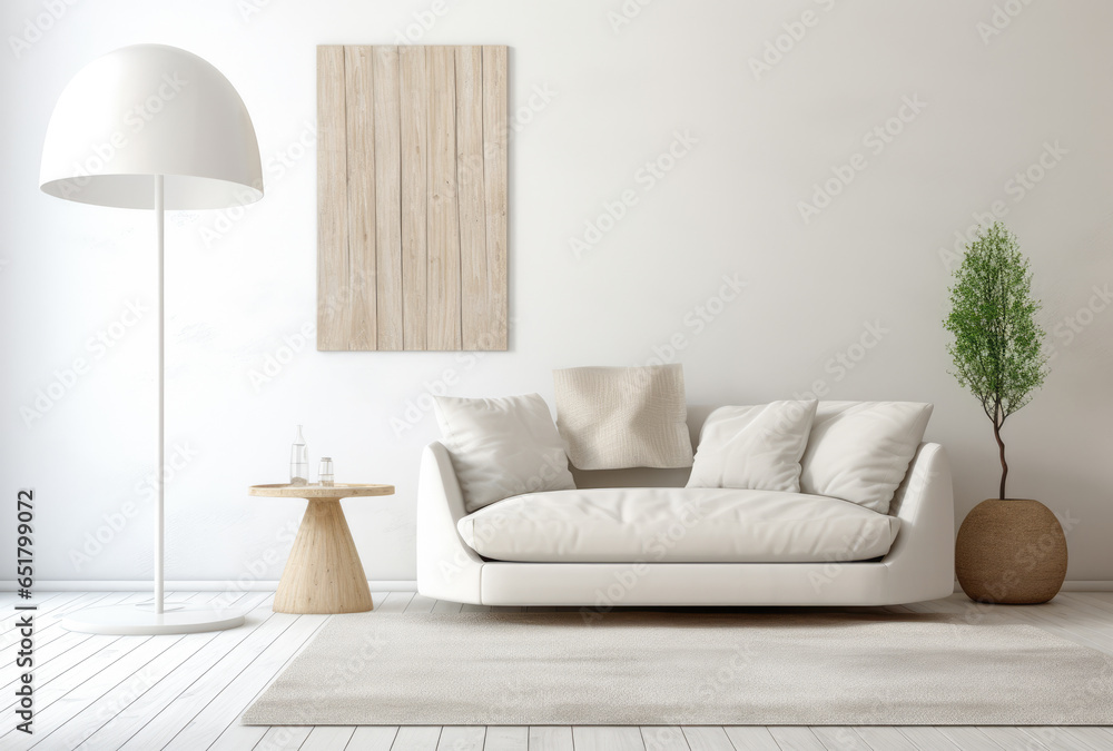 Modern living room interior with minimal decoration Modern living room interior with minimal decoration