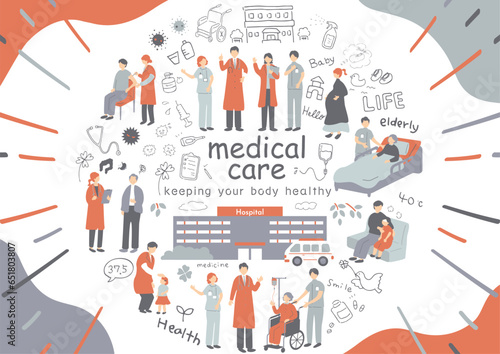 医療従事者　病院　素材集