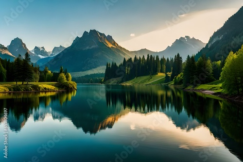 lake in mountains © juni studio