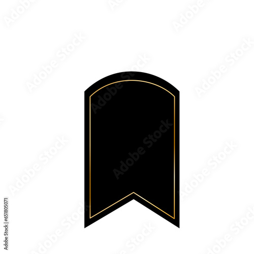 Gold pennant flag