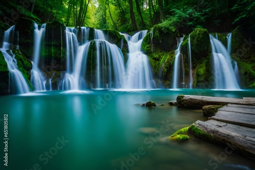 waterfall in the park © Mr. PNG