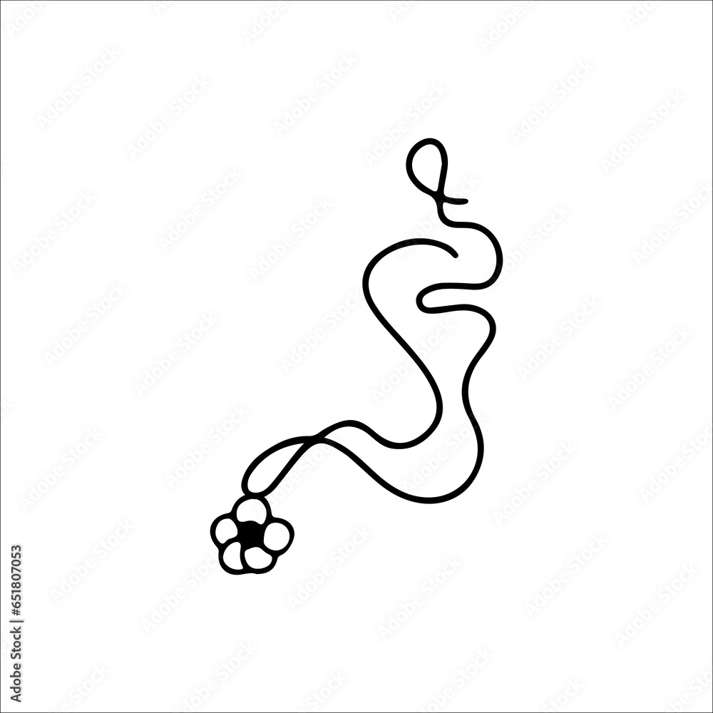 vector illustration of flower concept necklace vector illustration of flower concept necklace