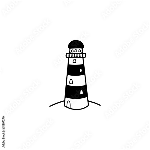 vector illustration of lighthouse concept