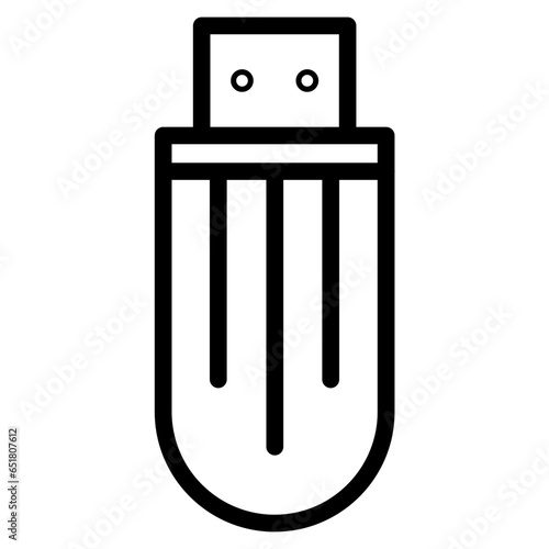 Usb Flashdisk. External Memory icon. Simple and isolated style