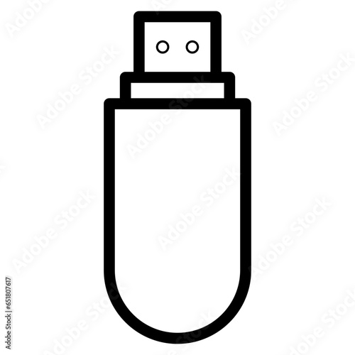 Usb Flashdisk. External Memory icon. Simple and isolated style