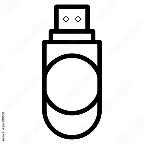Usb Flashdisk. External Memory icon. Simple and isolated style