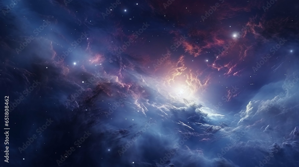 Vibrant Galaxy Nebula, Cosmic Beauty in Space, Universe Stars, Astronomy Wonder, Supernova Wallpaper
