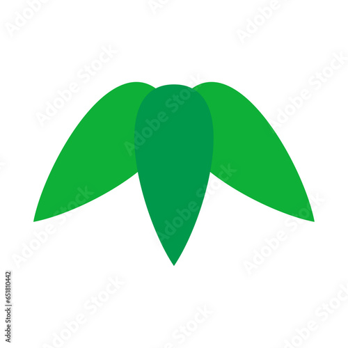 笹や竹の葉。フラットなベクターイラスト。
Bamboo leaves. Flat designed vector illustration.
