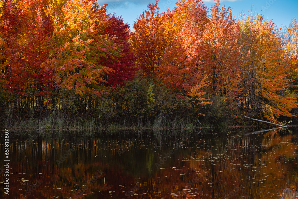 Beautiful Fall moment in Quebec, Canada Beautiful Fall moment in Quebec, Canada