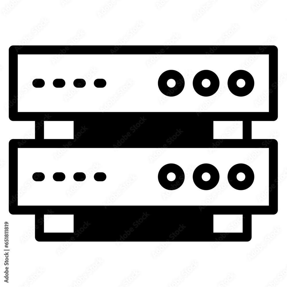 Server storage database icon Server storage database icon