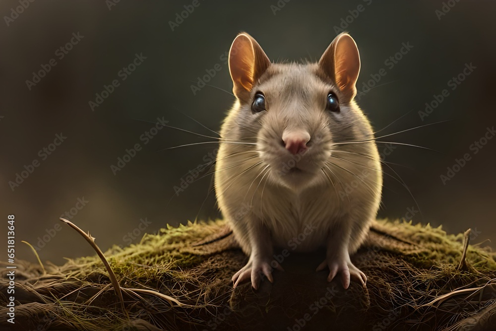 hamster in the garden generated by AI hamster in the garden generated by AI