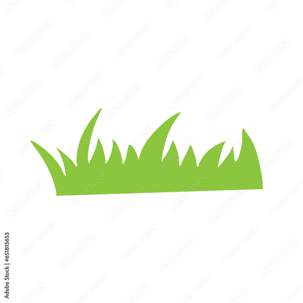 Green grass flat icon Green grass flat icon