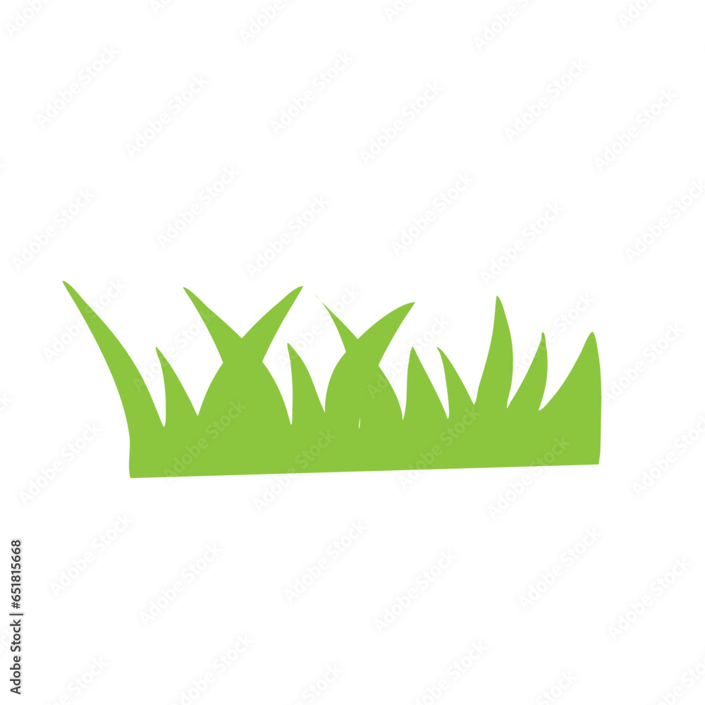 Green grass flat icon Green grass flat icon