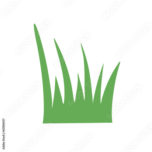 Grass tuft and seamless horizontal