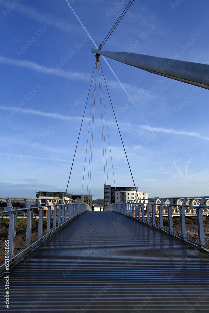 Newport City footbridge is a pedestrian and cycle bridge over the River Usk, in the city of Newport, South Wales, United Kingdom.