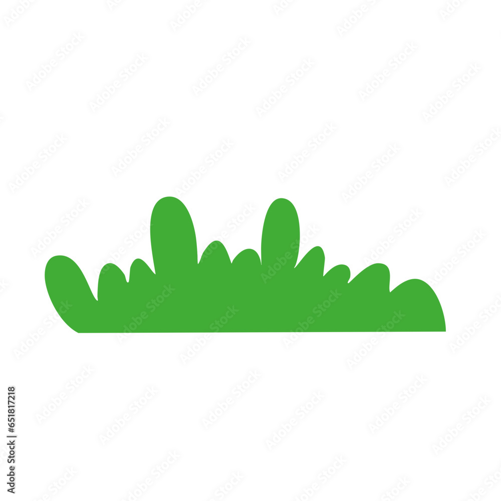 Obraz premium border grass in flat design