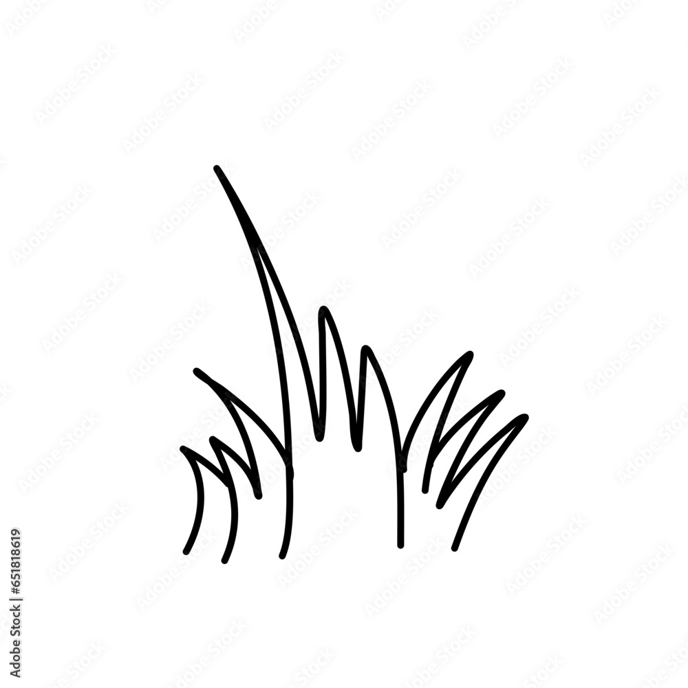 doodle grass illustration doodle grass illustration