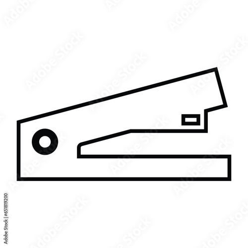 Stationery, stationary, stapler icon