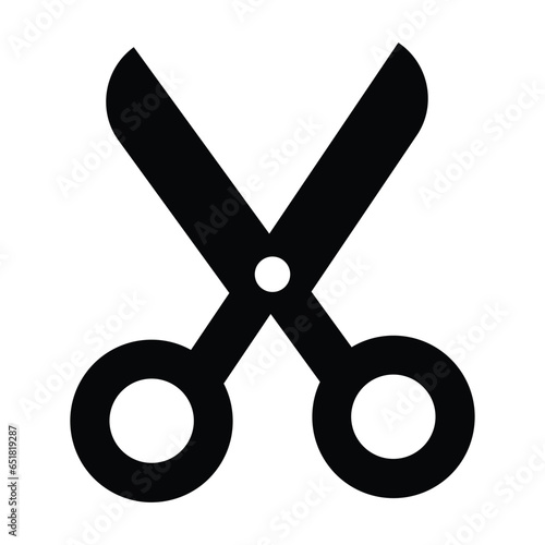 Stationery, stationary, scissors icon