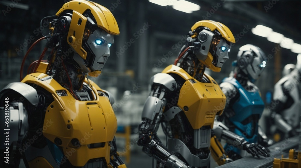 Future Unveiled: Humanoid Robots Poised for Production in the Heart of a Modern Manufacturing Plant