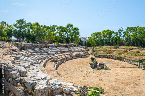Particolare dell'anfiteatr romano a Siracusa