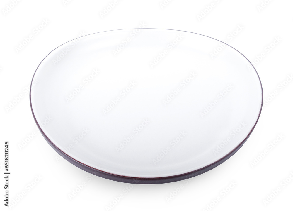 empty plate isolated on white background. empty plate isolated on white background.