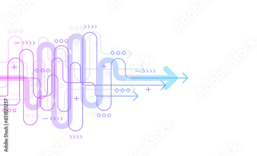 Abstract arrow direction. Technology background. High speed. Hi-tech