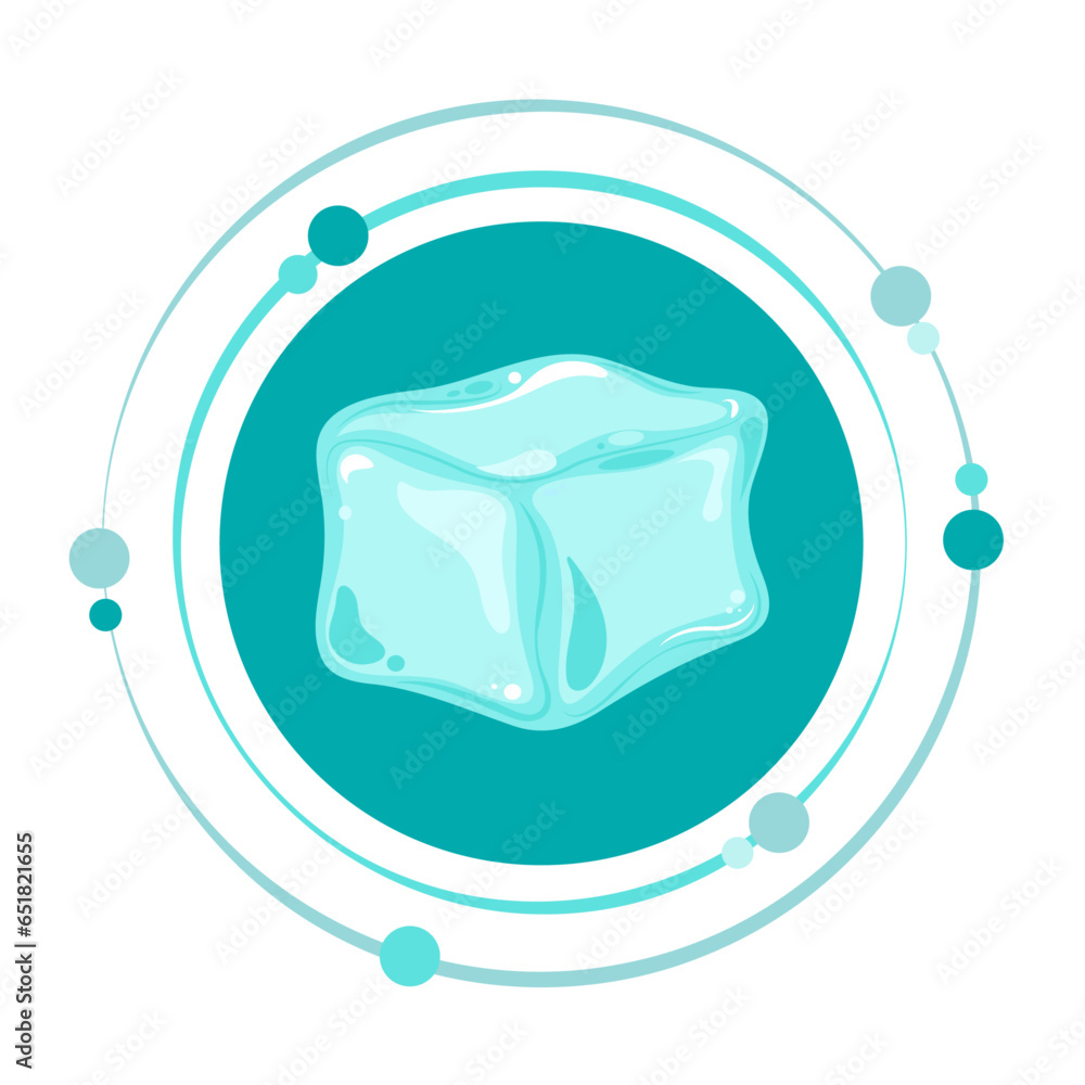Ice cube vector illustration graphic icon symbol Ice cube vector illustration graphic icon symbol