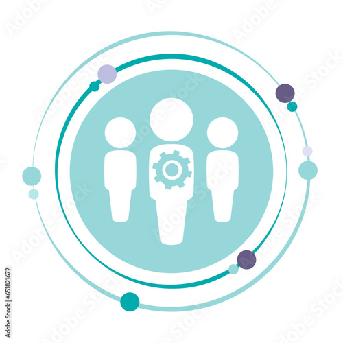 Intermediary vector illustration graphic icon symbol 