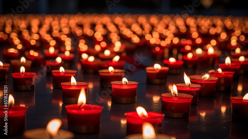 a candlelight vigil on World AIDS Awareness day photo