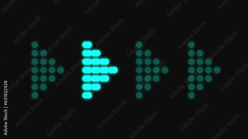 animation 4k neon blue light arrow direction on black blackgroud animation 4k neon blue light arrow direction on black blackgroud