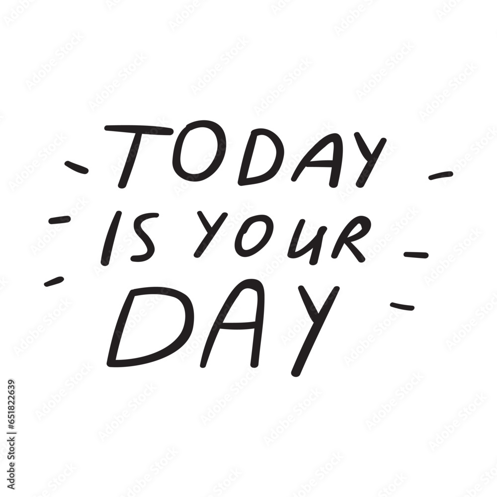 You can. Vector sticker design. Lettering on white background. Motivational phrase. You can. Vector sticker design. Lettering on white background. Motivational phrase.