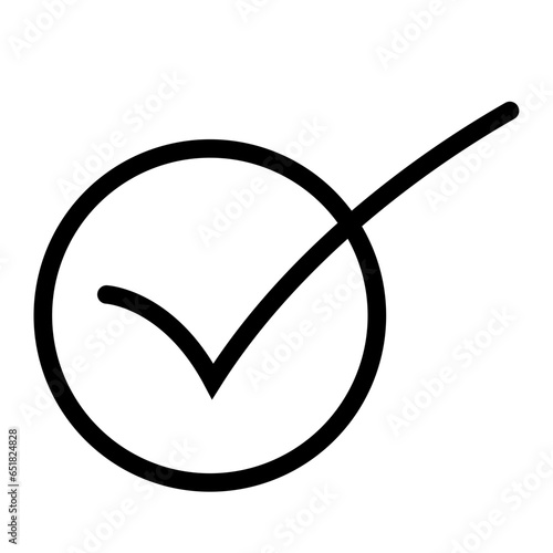 Check Mark Button icon vector