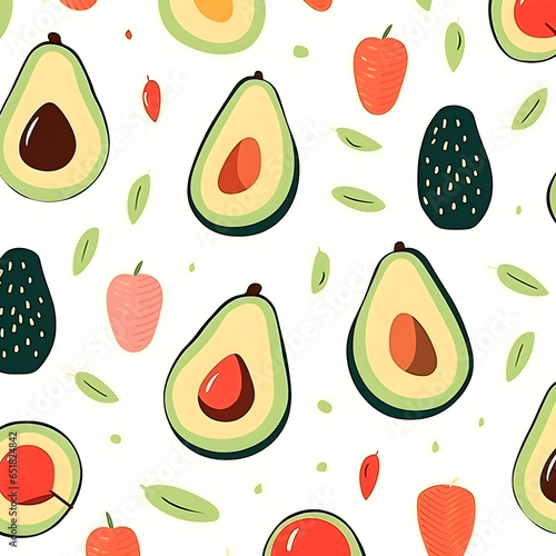 seamless pattern with fruit