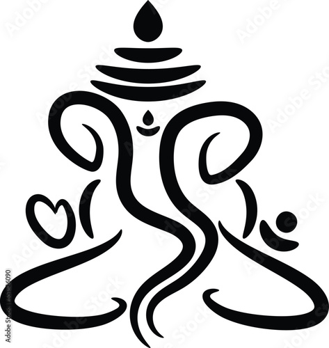 Lord Ganesha Vector image or clip art