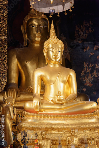 The statues of Phra Phuttha Chinnasi and Phra Suwannakhet photo