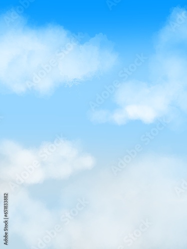  blue sky cloud gradient light white background