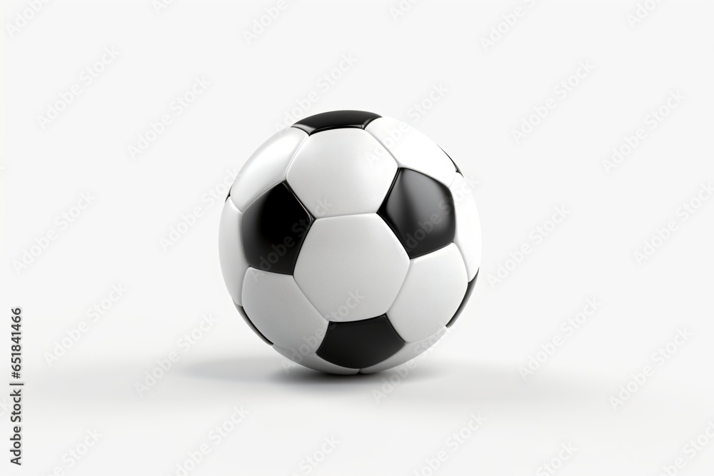 Fototapeta premium A soccer ball isolated on a white background