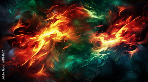 Vibrant Fire Wallpaper: A Blaze of Colorful Curves with Sharp, Vivid Hues.
