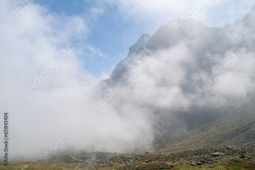 Il Monviso, il Re di Pietra delle Alpi Cozie con i suoi laghi e le numerose vette che lo circondano photo