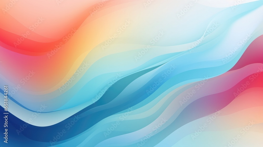 Blue long vector banner or background and various colors combined into smooth lines resembling long waves. Blue long vector banner or background and various colors combined into smooth lines resembling long waves.