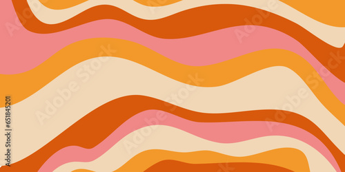 Psychedelic trippy y2k retro background swirl. Simple vector illustration. Groovy wave print. Vintage background. Psychedelic groovy spiral