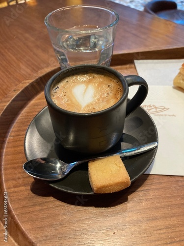 Cup of coffee in the coffee shop