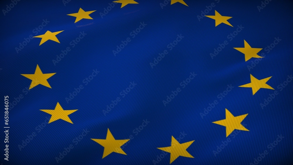 Europe Flag Reflection: Mirror of the Nation Europe Flag Reflection: Mirror of the Nation