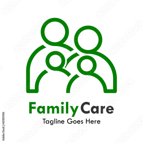 Family care logo template illustration