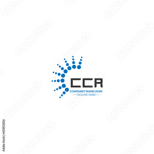 CCR letter logo design in 3 style. CCR polygon, circle, triangle, hexagon, flat and simple style with black and white color variation letter logo set in one artboard CCR logo, CCR.
