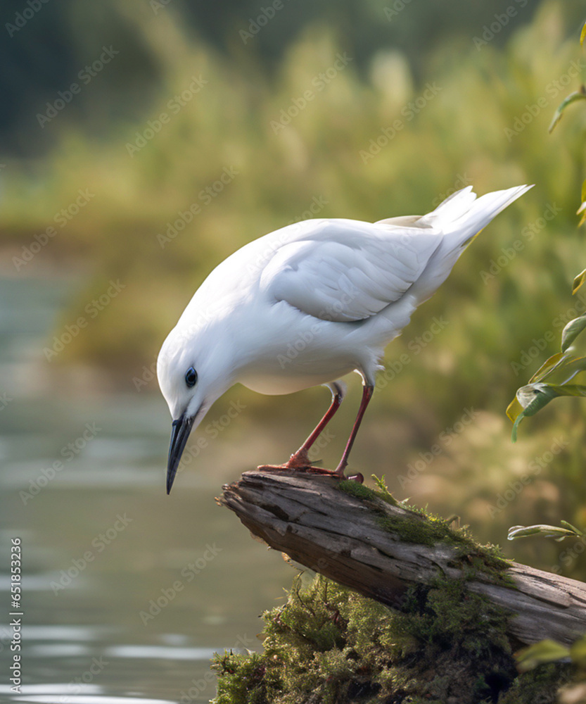 Obraz premium great white egret Generative ai